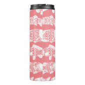 Weißblütenfisch | Monogramm Thermosbecher (Rückseite)