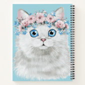 Weißblütenkatze Notizblock (Rückseite)