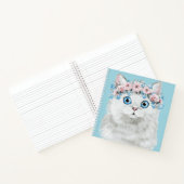 Weißblütenkatze Notizblock (Innenseite)