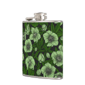 Weißbohrer mit Blätter Flachmann (Links)