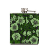 Weißbohrer mit Blätter Flachmann (Rückseite)