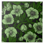 Weißbohrer mit Blätter Fliese (Vorderseite)