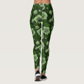 Weißbohrer mit Blätter Leggings (Rückseite)
