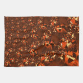 Weißbraune Koralle, mit Prägung Geschirrtuch (Horizontal)