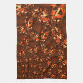 Weißbraune Koralle, mit Prägung Geschirrtuch (Vertikal)