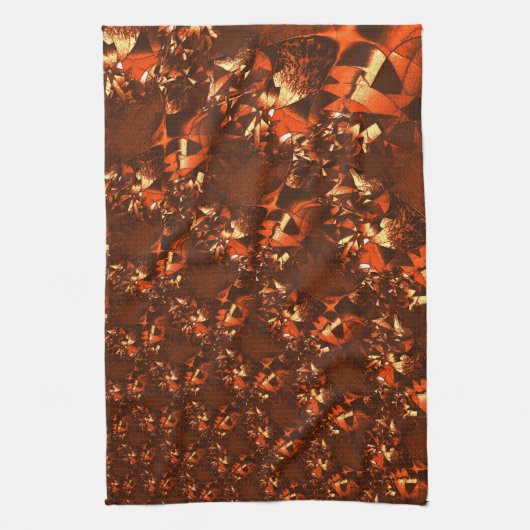 Weißbraune Koralle, mit Prägung Geschirrtuch (Vertikal)