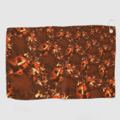 Weißbraune Koralle, mit Prägung Golfhandtuch (Horizontal)