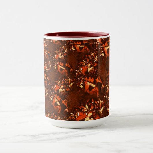 Weißbraune Koralle, mit Prägung Tasse (Zentrum)