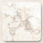 Weißbrauner Marmor Getränkeuntersetzer (Vorderseite)