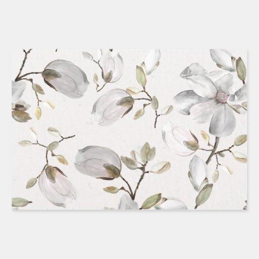 Weißbroschürenpapier Geschenkpapier Set (Vorderseite 2)