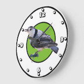 Weißbrüste Große Wanduhr (Winkel)