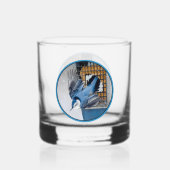Weißbrüste im Schnee Whiskyglas (Rückseite)