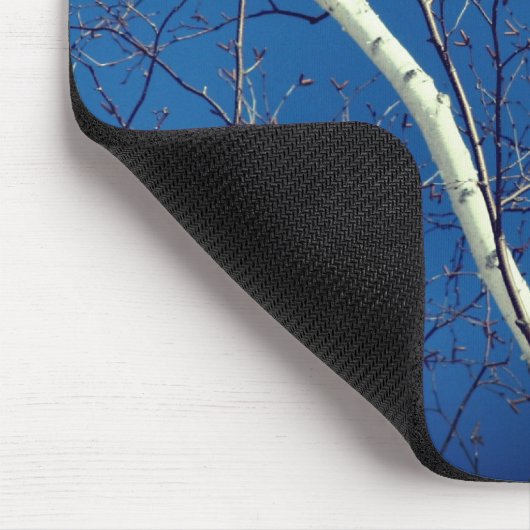 Weißbuch Birch Tree Blue Sky Nature Mousepad (Ecke)