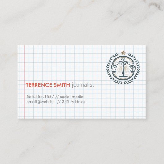 Weißbuch | Richtskala Visitenkarte (Vorderseite)