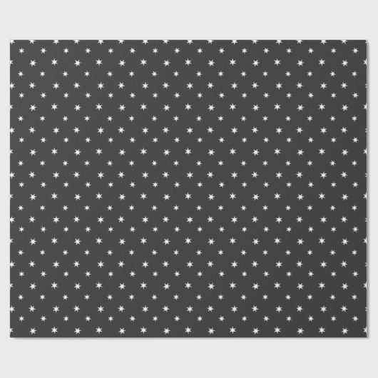 Weißbuch startet dunkle Nacht Geschenkpapier (Flach)