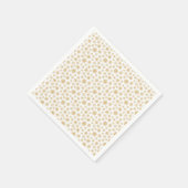 Weißbuch über Goldene Schneeflocken Serviette (Ecke)