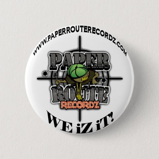 Weißbuch-Weg Recordz - wir iZ es! Knopf! Button (Vorderseite)