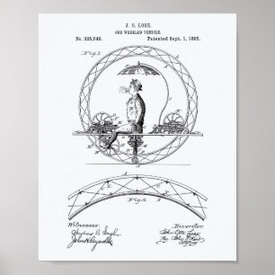 Weißbuch zum Thema "Ein Fahrzeug auf Rädern 1885 - Poster