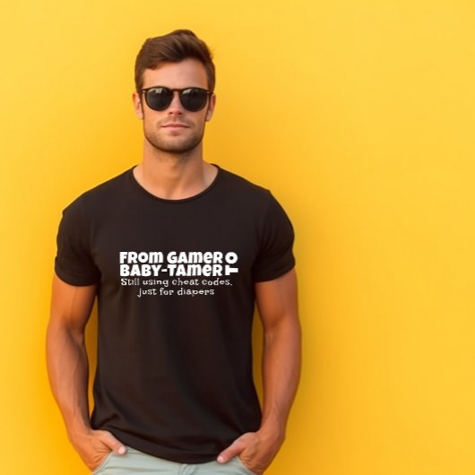 Weißbuchstabe Spaß T-Shirt