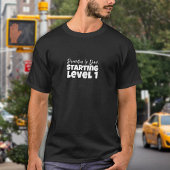 Weißbuchstabe Spaß T-Shirt