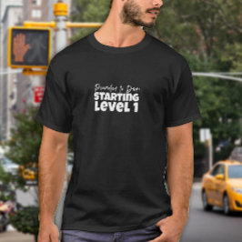 Weißbuchstabe Spaß T-Shirt