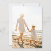 Weißbuchstaben Overlay ein sehr fröhliches Foto Feiertagskarte (Rückseite)