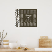 Weißbuchtenbaum für Hochzeitssitze Poster (Küche)