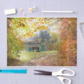 Weißbuchtenpapier für Herbst Seidenpapier (Handwerk)