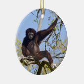 Weißbüffel im Baum Keramikornament (Rechts)