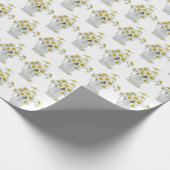 Weißbukett Geschenkpapier (Ecke)