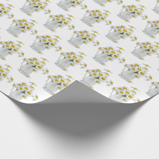 Weißbukett Geschenkpapier (Ecke)