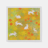 Weißbunnies Serviette (Vorderseite)