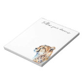 Weißcreme Cheetah Notizblock (Rotiert)