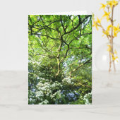 Weißdorn und Eiche Handfasting Karte (Gelbe Blume)