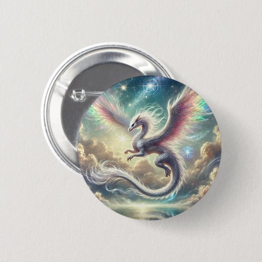Weißdrache Button (Vorne & Hinten)