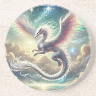 Weißdrache Getränkeuntersetzer