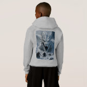 Weißdrache Hoodie (Schwarz voll)