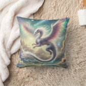 Weißdrache Kissen (Decke)
