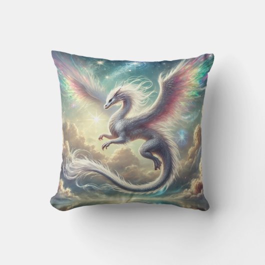 Weißdrache Kissen (Vorderseite)