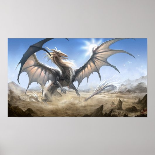 Weißdrache Poster (Vorne)