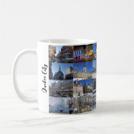 Weiße 24-Foto-Collage-Raster Reise individuell Kaffeetasse