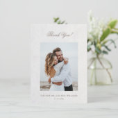 Weiße 3D Wildblumen Rosen Dankeskarte (Stehend Vorderseite)