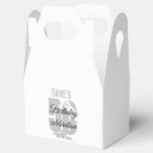 Weiße 50. Geburtstagspartei jedes Alters Custom Geschenkschachtel (Geöffnet)