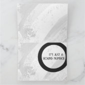 Weiße 80-Jahrzehnte Geburtstag Karte (Innenseite)