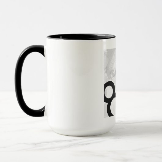 Weiße 80-Jahrzehnte Geburtstag Tasse (Links)