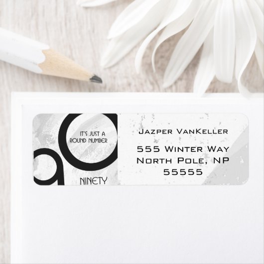 Weiße 90-Jahrzehnte Geburtstag (Insitu)