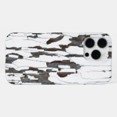 Weiße abblätternde Farbe iPhone Hülle (Rückseite (Horizontal))