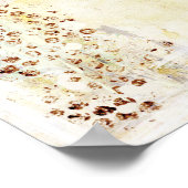 Weiße Abstraktion Poster (Ecke)