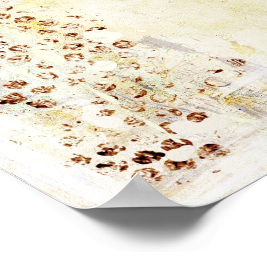 Weiße Abstraktion Poster (Ecke)