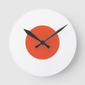 Weiße Acrylmauer Runde Wanduhr (Vorderseite)